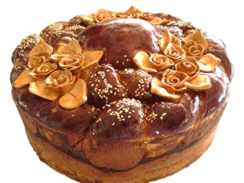 Коровай «Трояндові пелюстки»